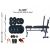 Protoner Weight Lifting Home Gym 40 Kg+Inc/Dec/Flat Bench+4 Rods(1 Zig Zag)+Accessories