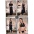 Hot Womens Sexy Sleep Wear 6p Bra Panty Sheer Top Skirt Nighty & Over Coat 1666D Black Bed Room Fun Set  Lounge Wear for Date