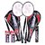 2 Silver's Pro-170 Badminton Racquets with 2 Individual 3/4Th Covers (Assorted) & 1 Box Silver's Shuttlecock Marvel (Pack Of 10) with 2 Silver's Pvc Grip