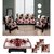 FK GOLDEN MAROON ATTRACTIVE LEAF  DESIGN SOFA COVE WITH TABLE COVER  CUSHION CO