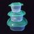 	 Set of 3 pc Microwave Fridge Food  Storage containers