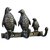 Key holder- 3 Penguin statue metal Key Hooks for wall decoration