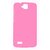 KARTIK Rubberized Hard Back Case Back Cover for Huawei Honor Holly U19 Baby Pink