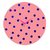 Zeeshaan Baby Pink Dial With Blue Polka  Wall Clock