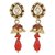 Kriaa Elegant Red Meenakari Earring  -  1301822
