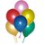 Assorted Metallic Colors Latex Balloons - Pack Of 50