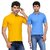 TSX Men's Yellow & Blue Polo (Pack of 2)