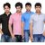 TSX Men's Multicolor Polo (Pack of 4)