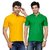 TSX Men's Yellow & Green Polo (Pack of 2)