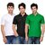 TSX Men's Multicolor Round Neck T-Shirt (Pack of 3)