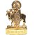 24 carat gold plated Cow with Krishna Idol - 3 inches