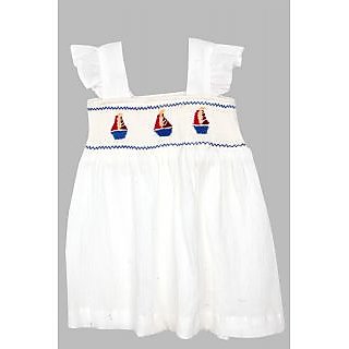 White Smocked Dress