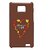 Pickpattern Back Cover For Samsung Galaxy S2 I9100 BROWNHEARTS2