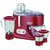 Maharaja Whiteline Ultimate Red Treasure JX-101 550-Watt 3 Jar Juicer Mixer Grinder (Red/Silver)