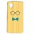 Pickpattern Back Cover For Lg Google Nexus 5 YELLOWBOWSPECSN5-14947