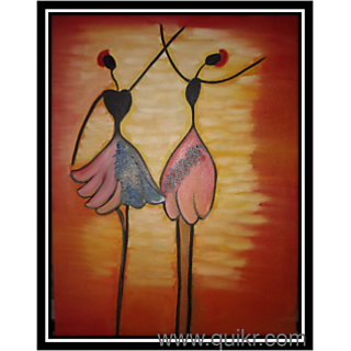 Dancing Dolls Canvas Oil Painting