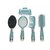 5 Pc Plastics Comb Mirror Hairbrush Set With Clip for hair care