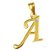 Kaara Alphabet 'A' Diamond & Gold Pendant - SAN-A