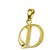 Kaara Alphabet 'D' Diamond & Gold Pendant - SAN-D