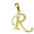 Kaara Alphabet 'R' Diamond & Gold Pendant - SAN-R
