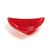 Snack Plates-Incrizma Triangular Snack Plates 4 Pc - Red/White