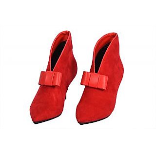 Night Club Womens Faux Velvet Suede Medium Women Casual Ankle Boots FASHION With