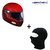 Speedwav Full Face Bike Riding Helmet-RED+Face Mask-BLACK