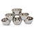 Shubham Steel Vatti / Bowl - 6 Pcs Set - Small - M