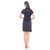 Fasense Women Satin Nihgtwear Night Gown (Black) DP066 B