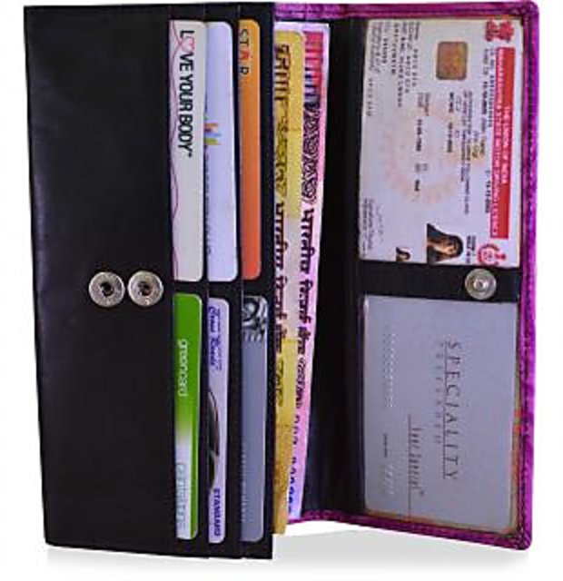 arpera abstract Genuine Leather ladies wallet  pink C11527-32