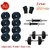 16 Kg Body Maxx Adjustable Rubber Dumbells Sets, Plates + Rods + Gloves