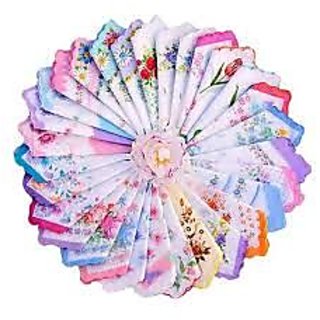 24 Pcs Cotton Handkerchief Or Hanky