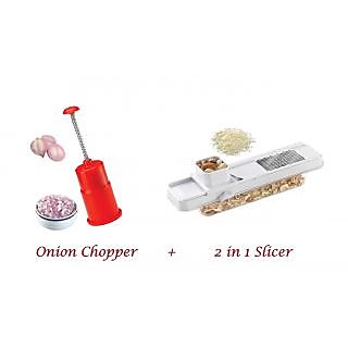 MDC Combo Of Onion Chopper & 2 In 1 Slicer - 10