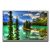 Beautiful water and mountains landscape Poster