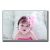 Cute pink flower baby image Poster
