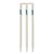 Navex White Cricket Stumps With Bails (2 Pieces) set
