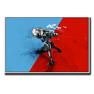 Automatic artistic gun Poster
