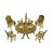 Artique Fully Handcrafted Brass Mini Chair Table Set King Size