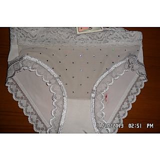 Sparkling Stars Studded Frill Lace Panty