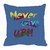 meSleep Never Give Up  Cushion Cover  (20x20)