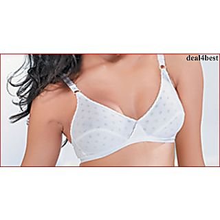 Body Care Colored Cotton Bra Style1506 Set of 3 Bra with Pink Yellow