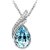 Ocean Blue Austrian Crystal Necklace Set Combo with Crystal Earings and Bracelet