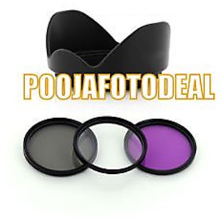 Online 67mm Uv Cpl Fld Filter Kit Lens Hood For Nikon Canon 18 135mm 18 105mm Lens Prices Shopclues India