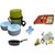 Kitchen Combo - Khana Khazana Microwoveable Lunch Box With 2 Food Grade Containers + Kitchen Ware Cut N Wash Board With Heavy Gauge Blade + 6 In 1 Vegetable Slicer + Fry Pan