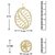 Oviya Gold Plated Golden Mesh Pendant Set with Earrings For Women NL4101023G