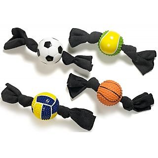 Picture of Dog Toy Ball With Terry Cloth Assorted Karlie