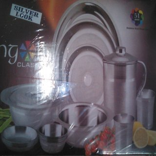 Stainless Steel Dinner Set Of 51 Pcs