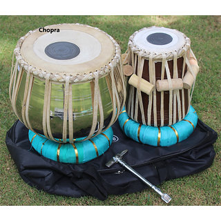 Brass Tabla Set Rilievo Design Sheesham Legno Dayan Strumento