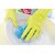 2 Pair Rubber Hand Glovs with Gripper For Cleaning