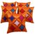 geometric Cushion cover orange(5 Pcs Set)